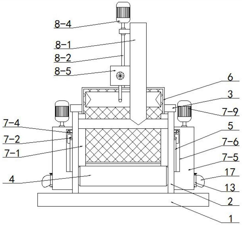 A dust-proof device for a placement machine with a dust-cleaning structure