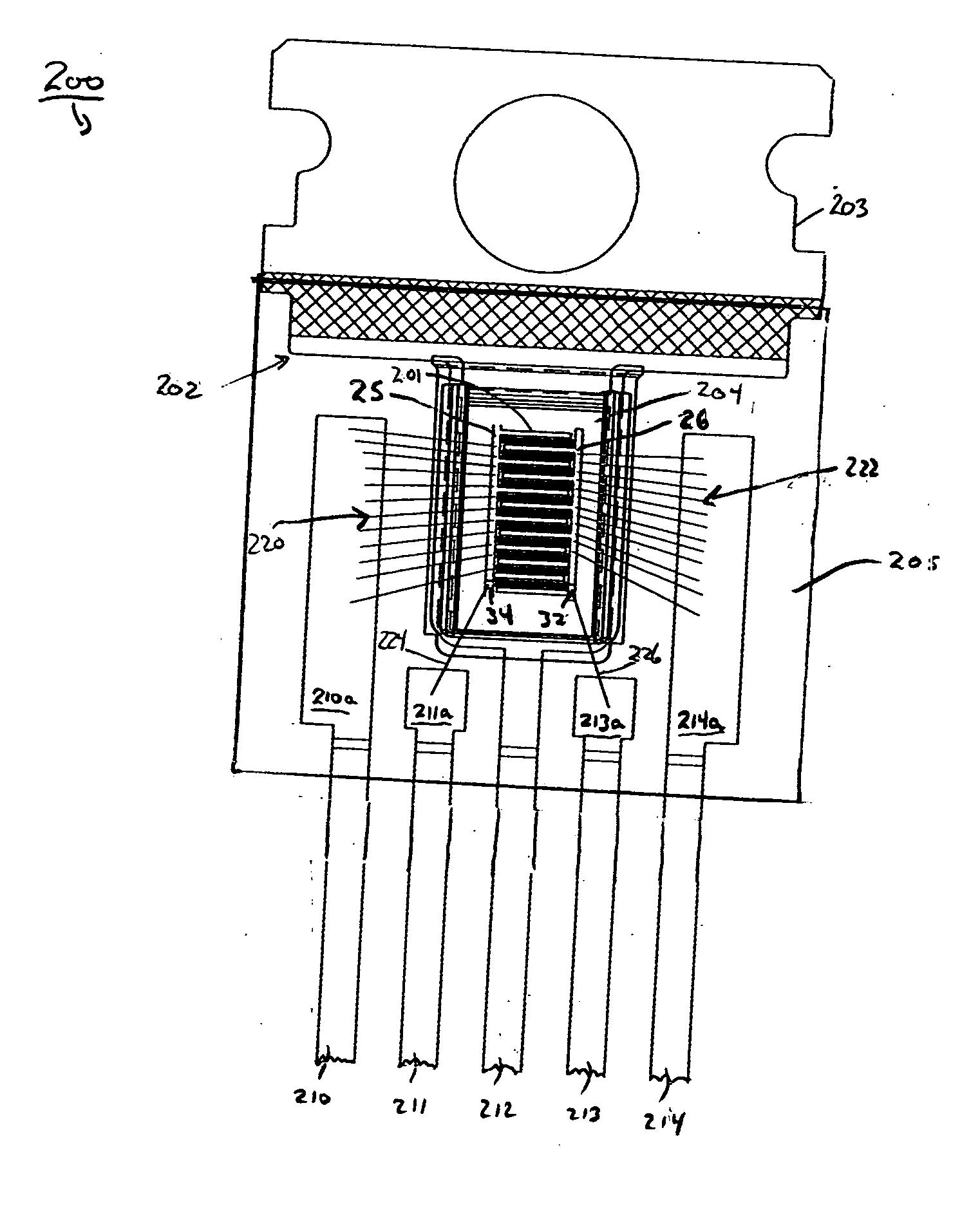 Wirebonded device packages for semiconductor devices having elongated electrodes