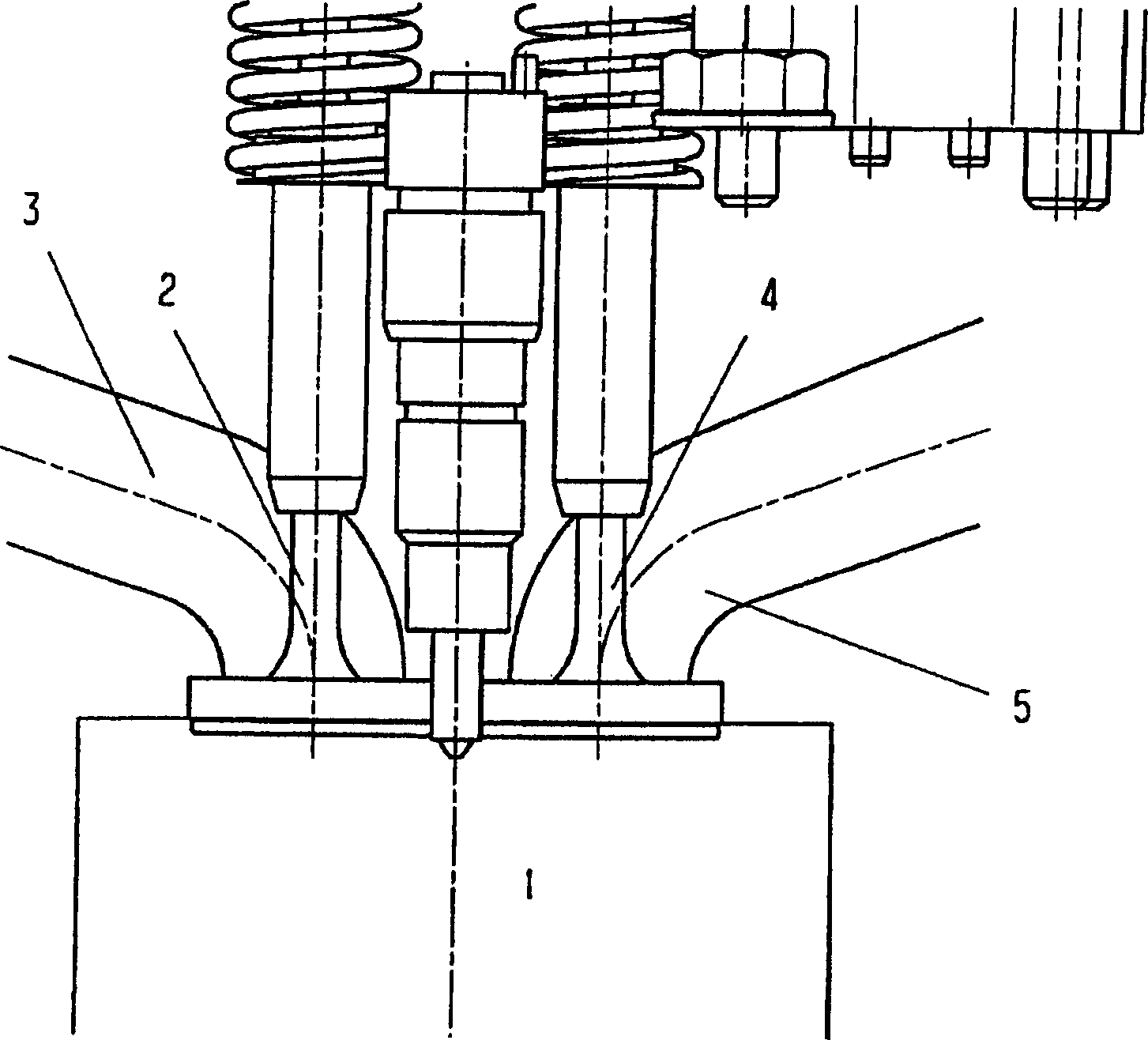 Internal exhaust recirculation method for an internal combustion engine