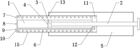 Waterwheel oil cylinder for environmental sanitation machinery