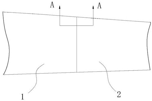 A high-strength connection structure and segmented wind turbine blades