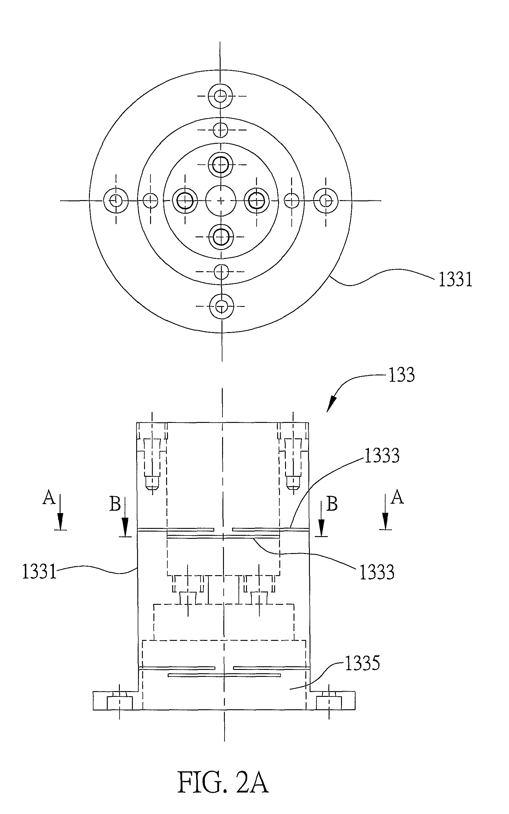 Spindle and flexible hinge used in ultrasonic machine