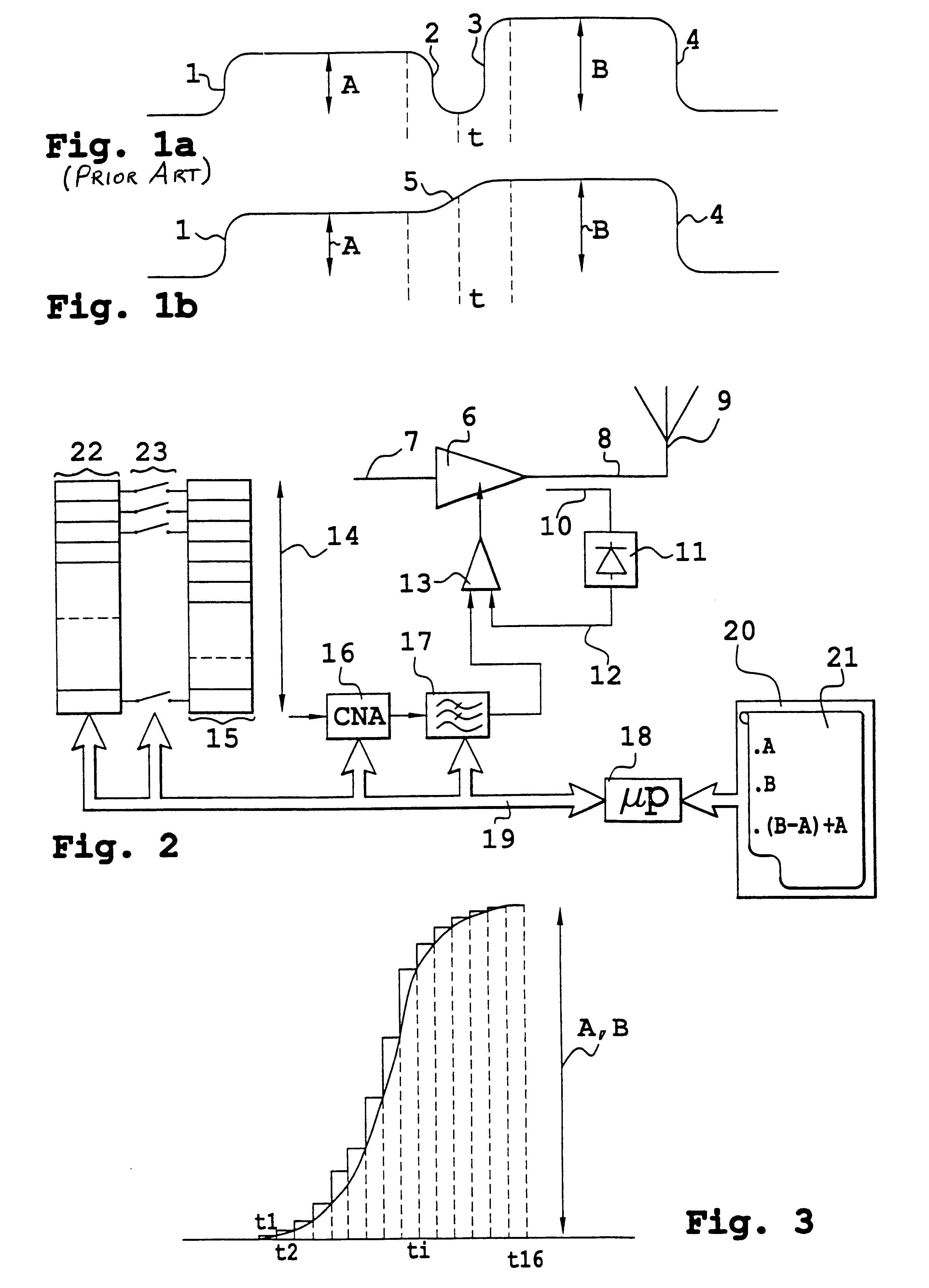 Method of transmitting in successive time slots