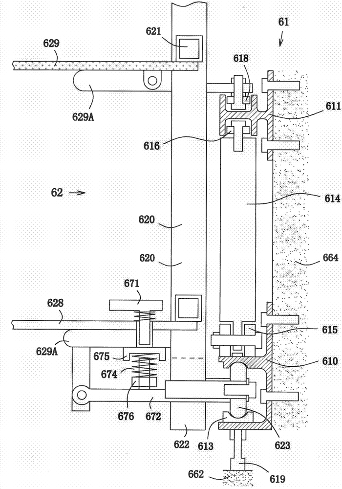 Corridor automatic slide with balancing unit