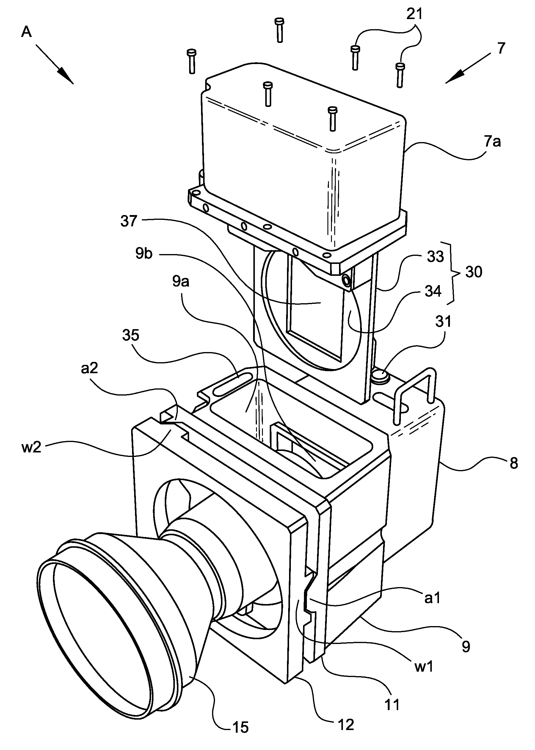 Removable shutter for a camera