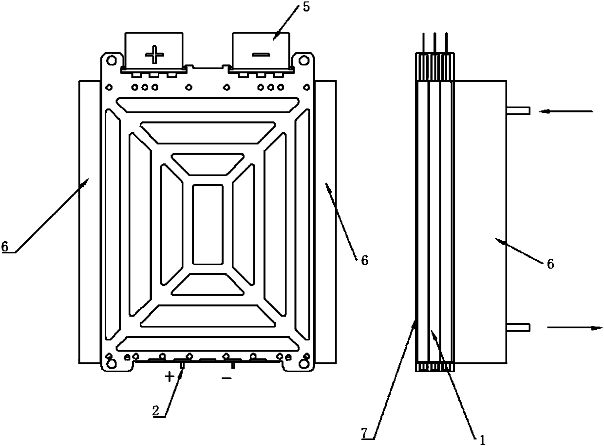 Fixed border of lithium battery and lithium battery module