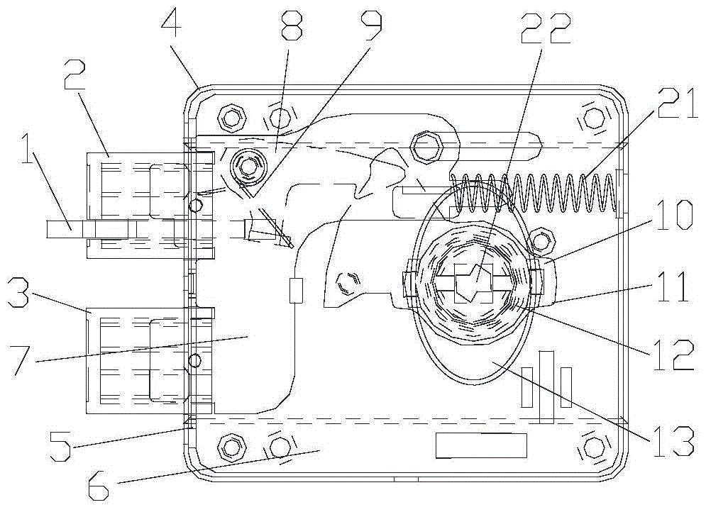 A self-locking door lock with an electromechanical universal unlocking method