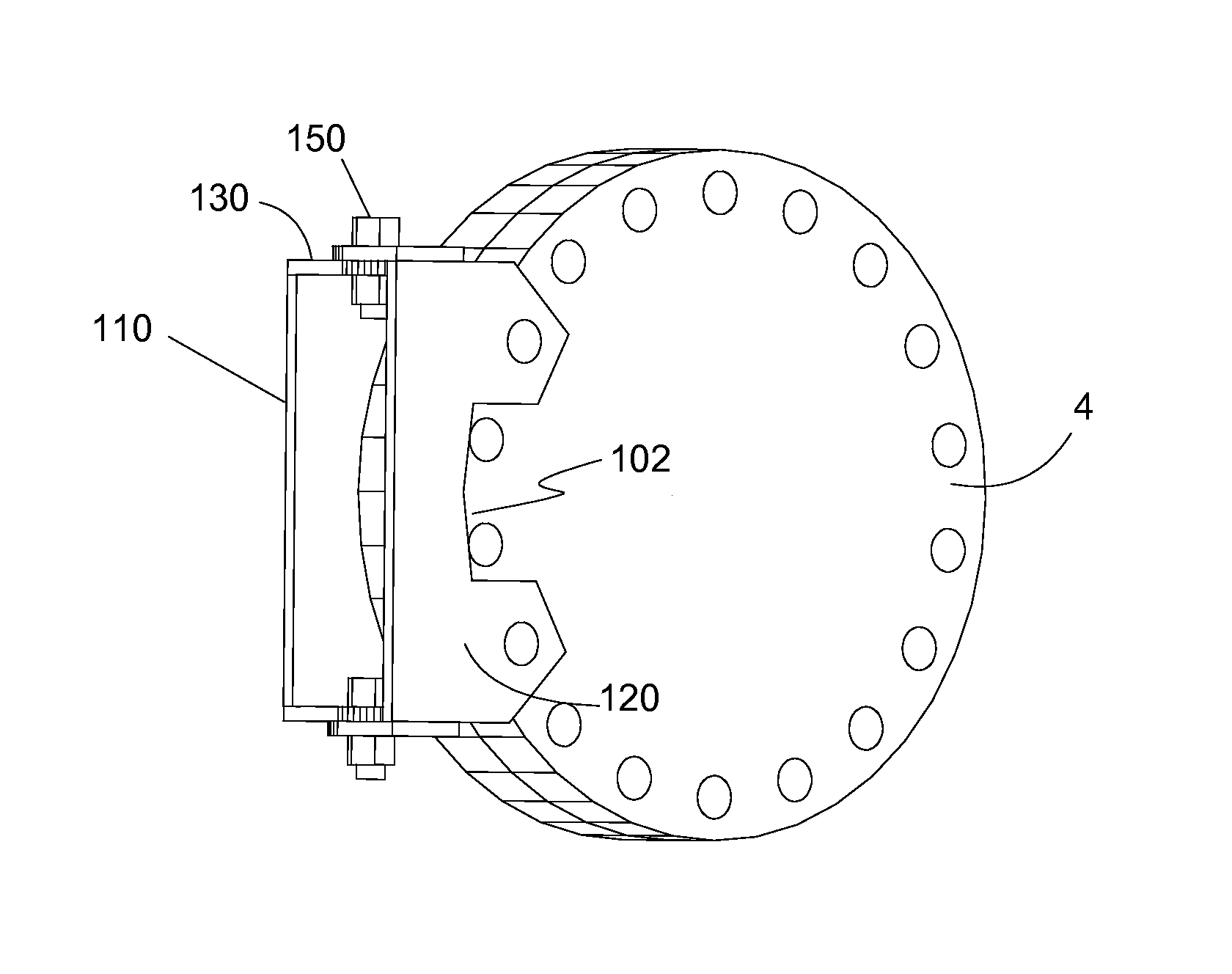 Portable manway cover hinge device