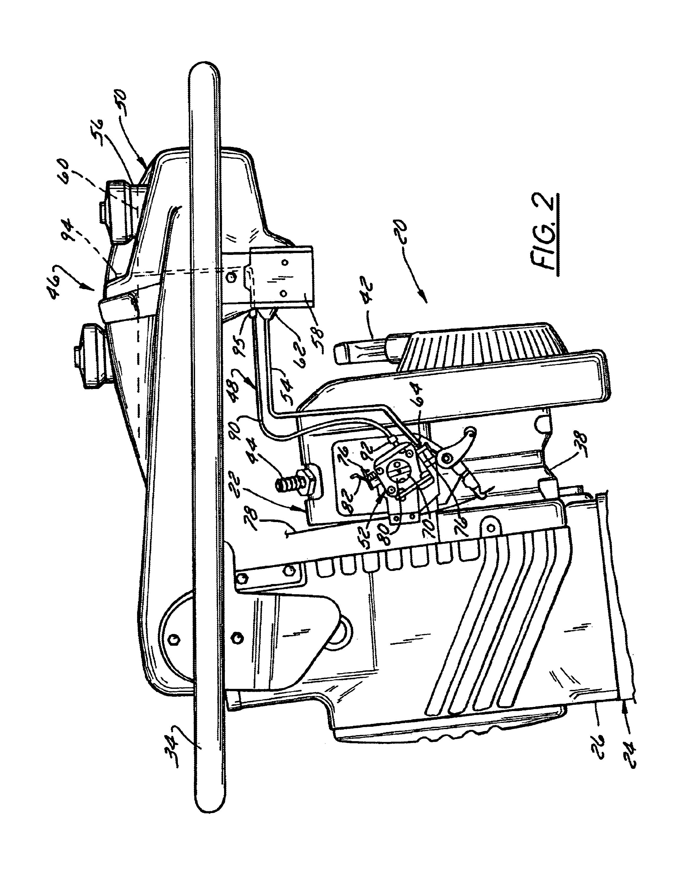 Diaphragm carburetor with air purge system