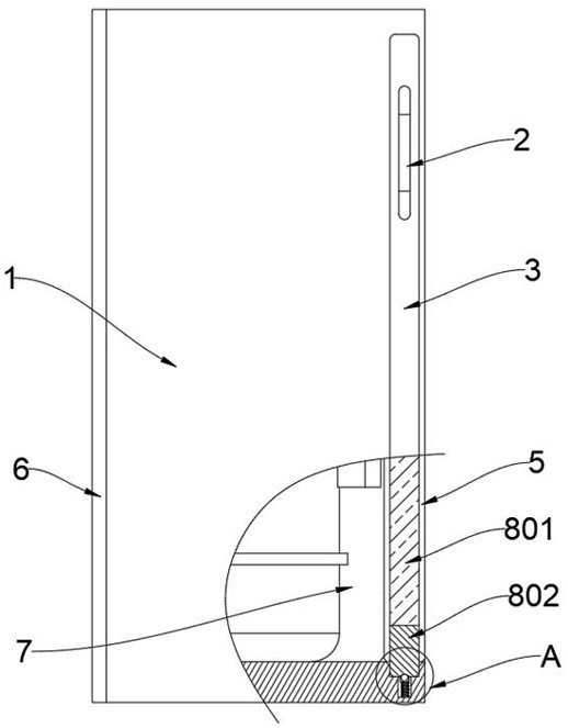 Fire extinguisher box with function of checking state of fire extinguisher