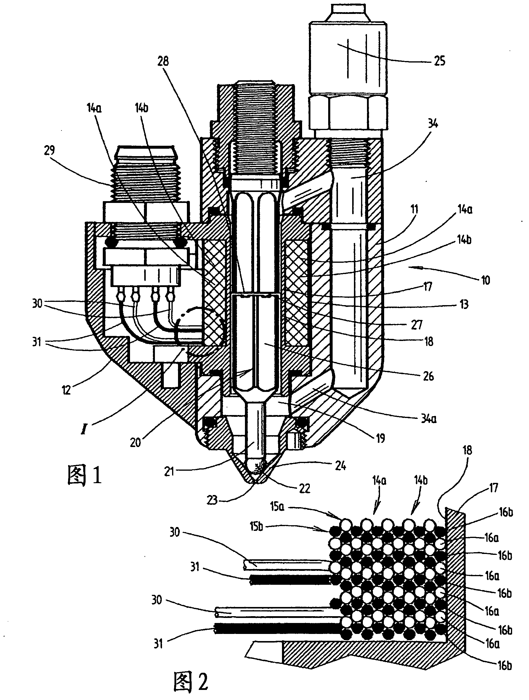 Glue valve and method for controlling same