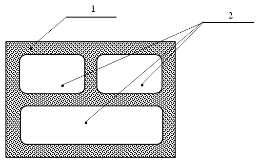Method for preparing self-thermal-insulation concrete building block