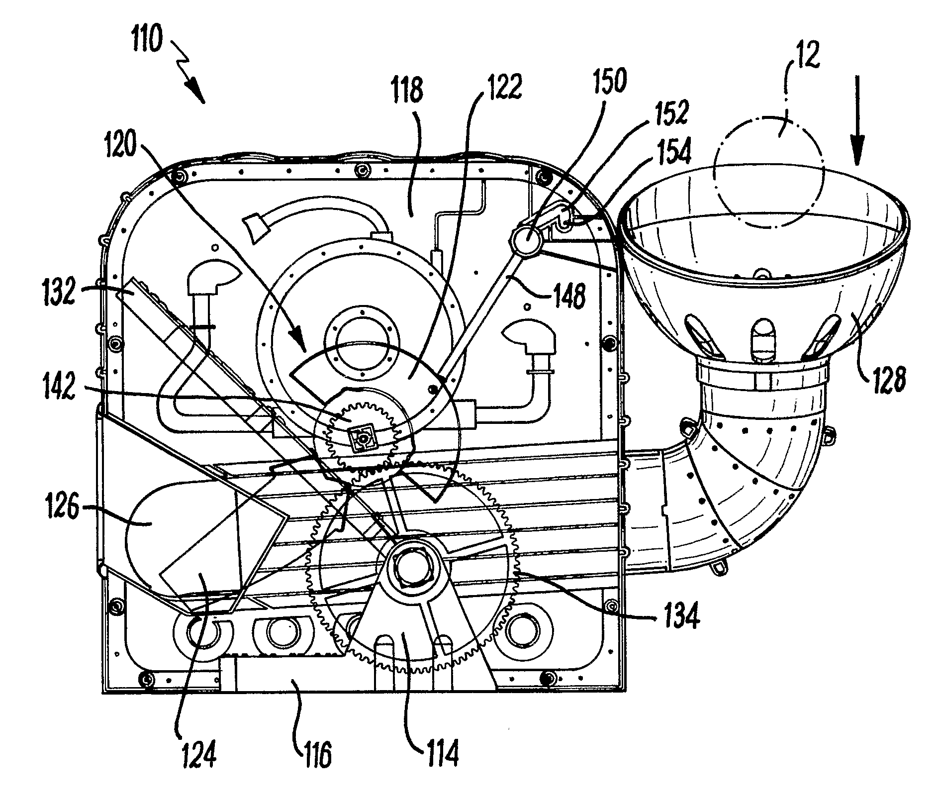 Apparatus for projecting an object