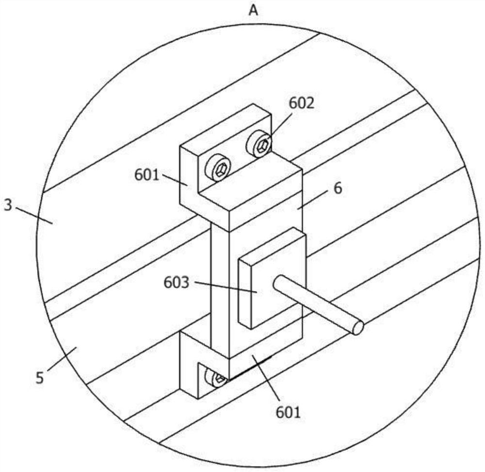 Workpiece holding tool in machining area of building material machining machine