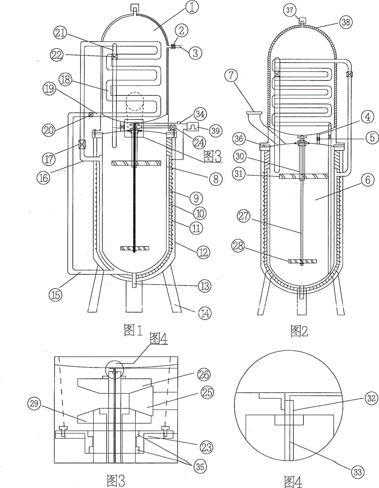 Fluid heating stirring equipment