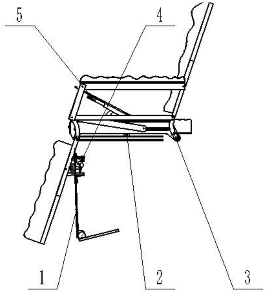 Mechanical device for assisting the elderly to get up and down