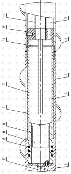 On-site sealed sampling device for coal bed gas