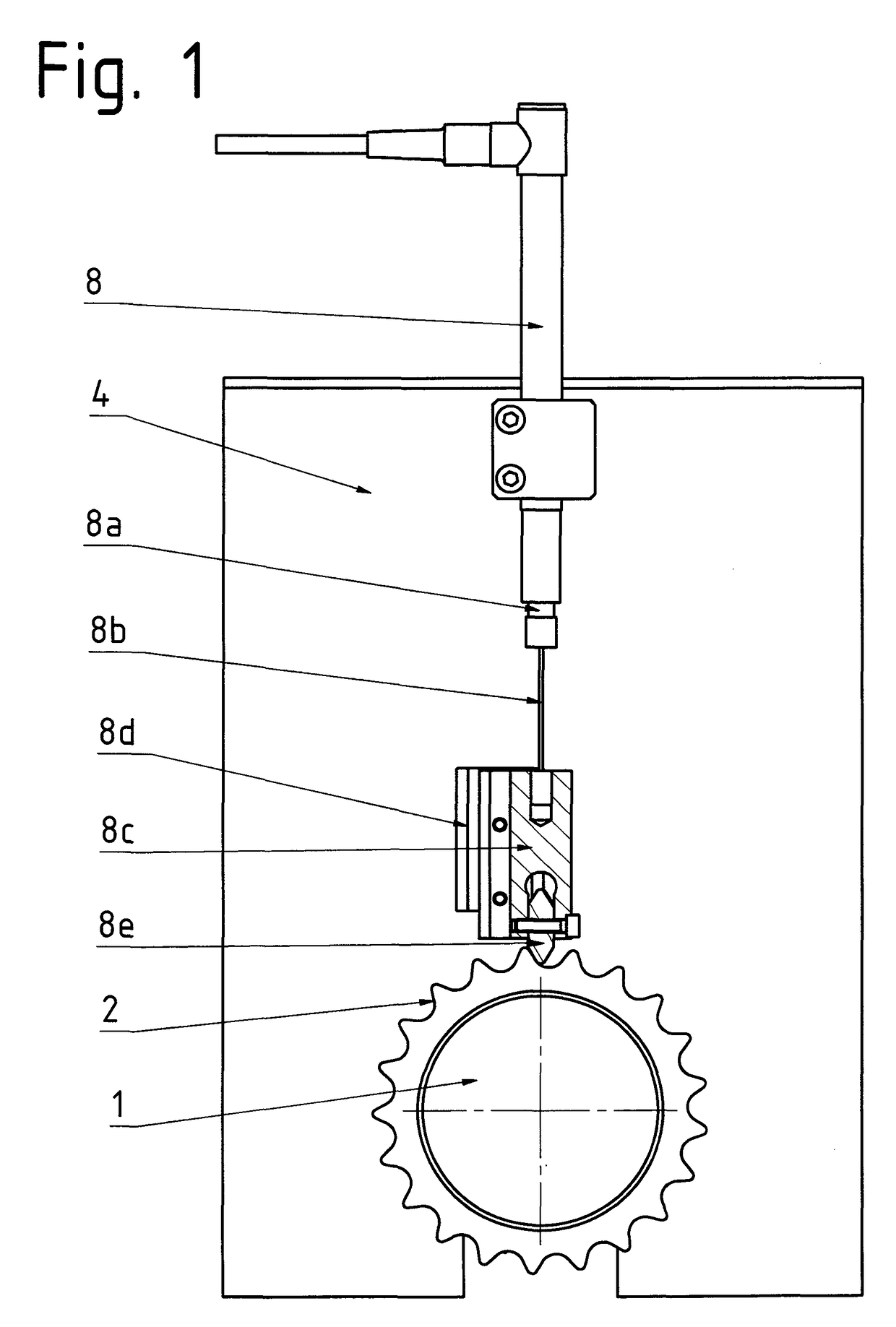 Device for inspecting a profiled workpiece
