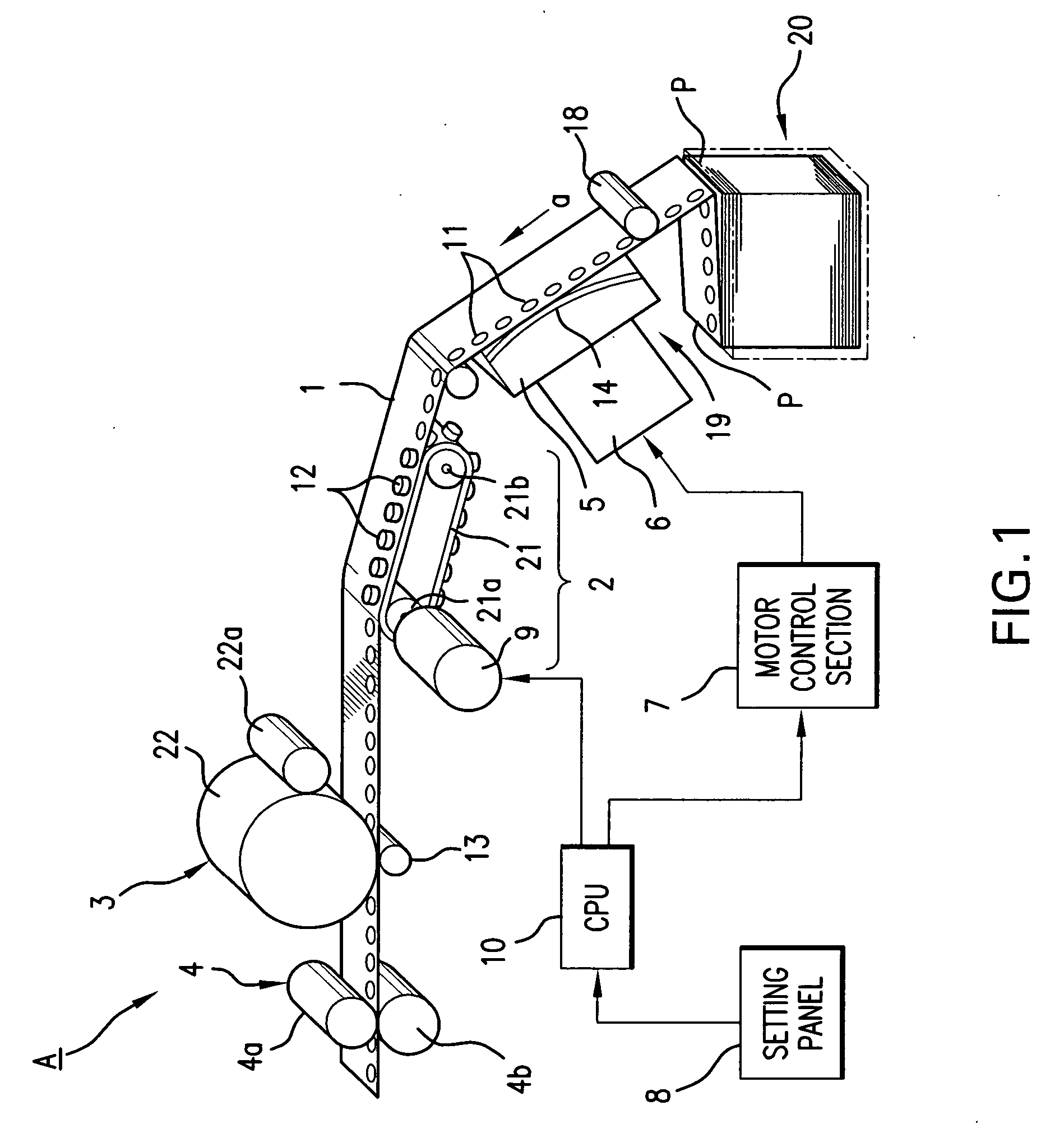 Continuous paper feeding device and printer incorporating the same