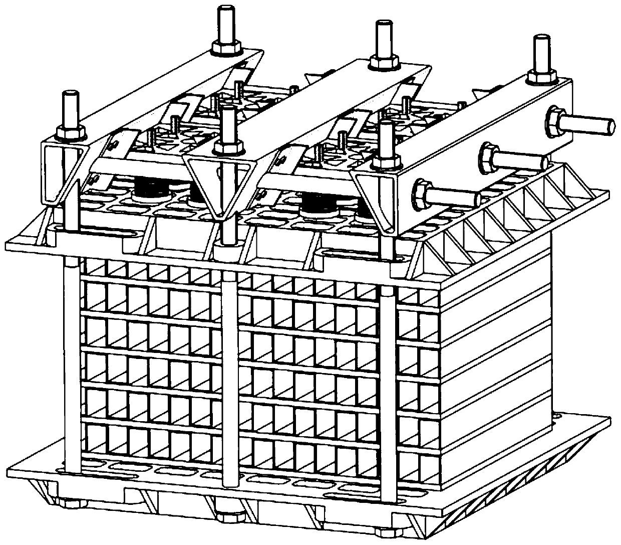 A brazing fixture for plate-fin heat exchanger