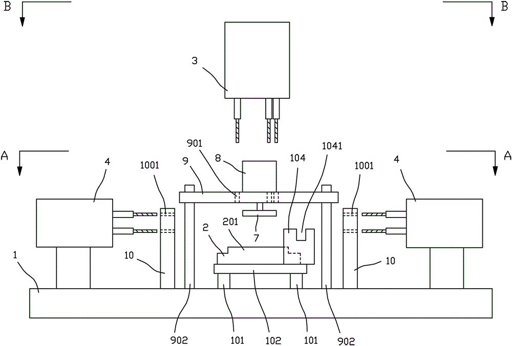 Case punching and tapping device