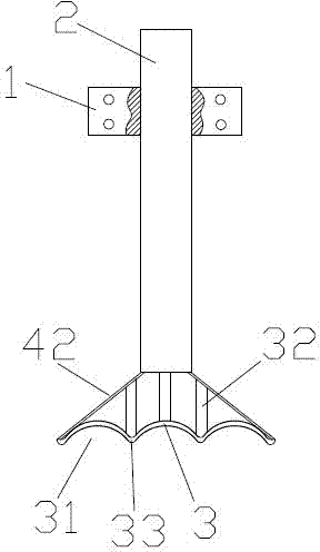 Pipe pressing device for galvanizing machine