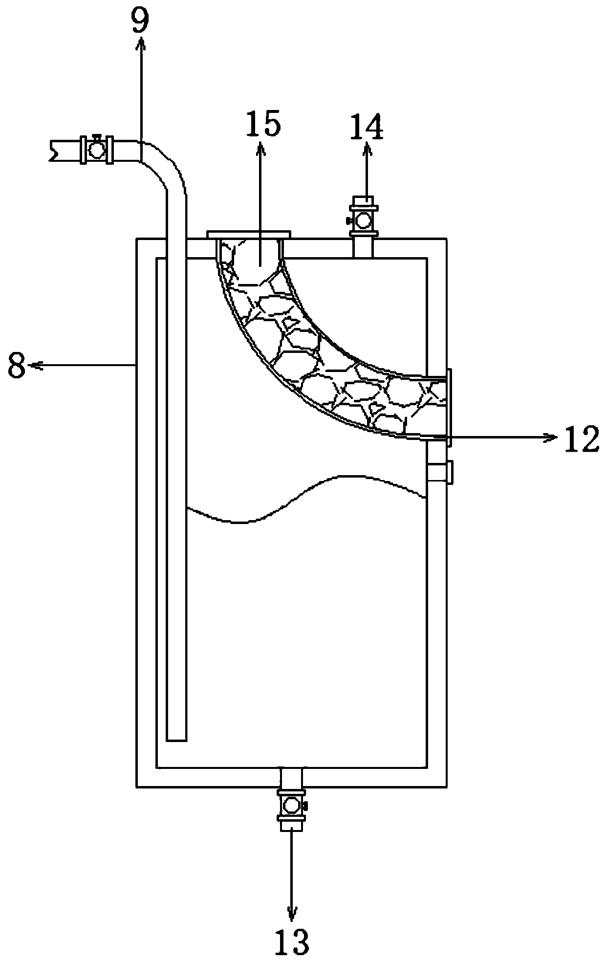 Melting device for plastic processing