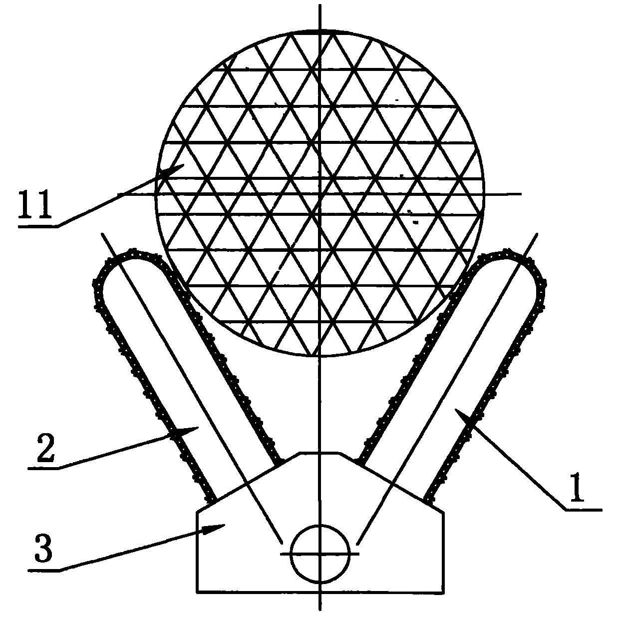 Device for harvesting palm fruit