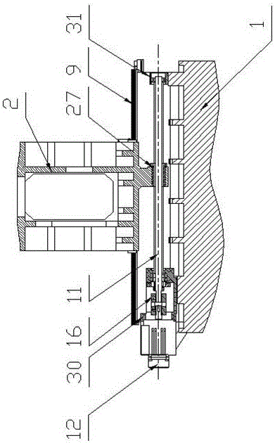 A horizontal CNC five-axis drilling, milling and tapping machine