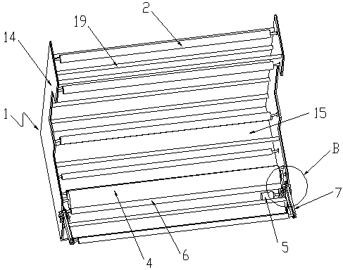 Plastic film winding mechanism