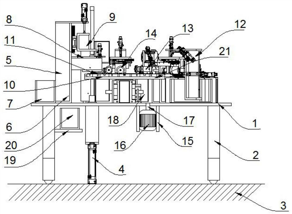 Bone-meat separation device for processing chicken feet