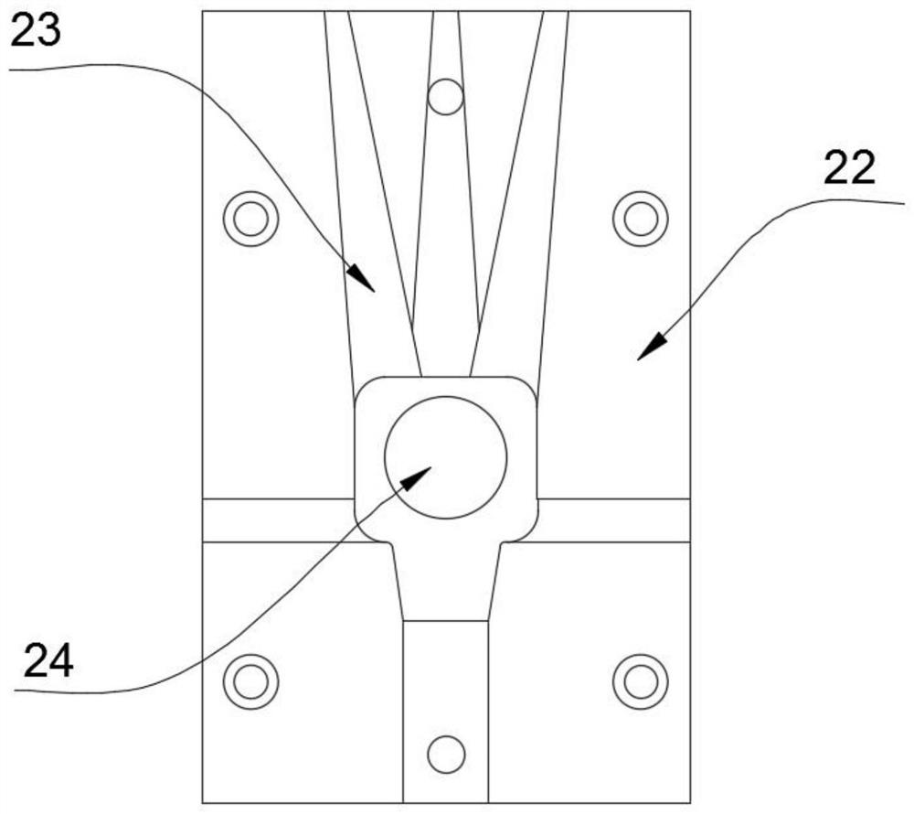 Bone-meat separation device for processing chicken feet