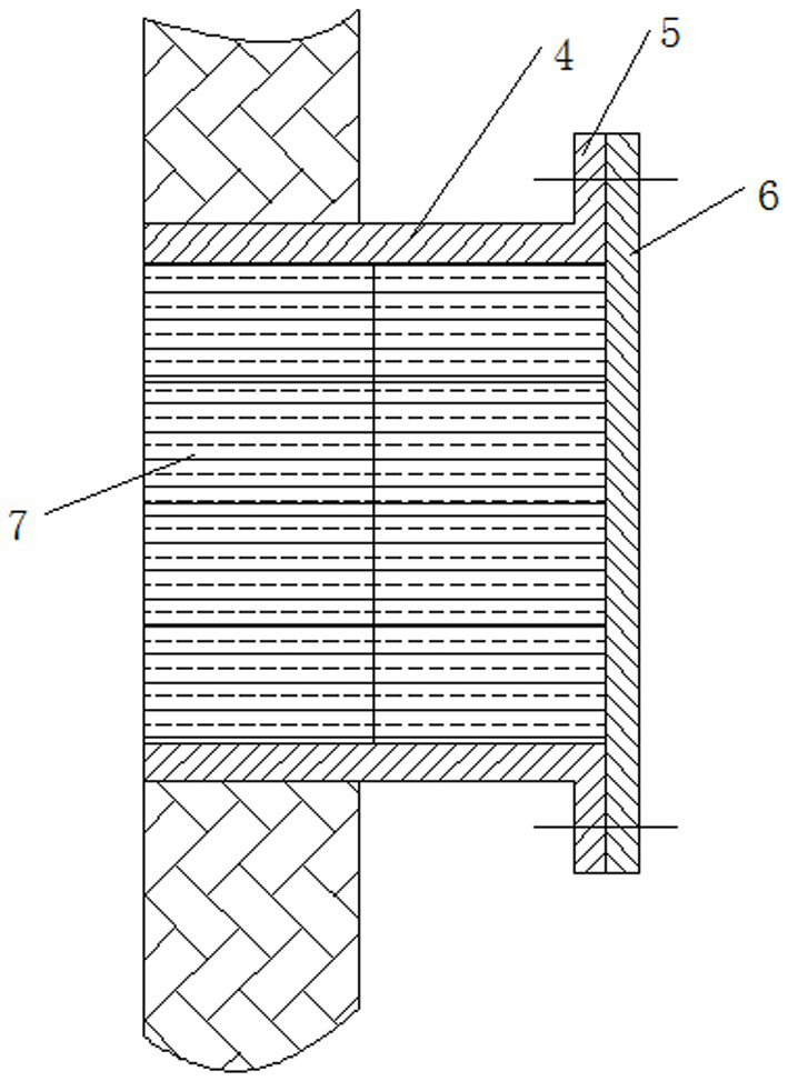 A reformer furnace door insulation device and its preparation method