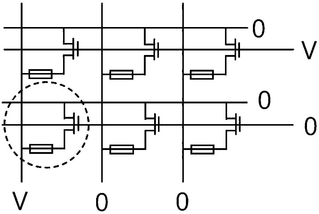 A memory array reading method based on single-phase conduction memory cells
