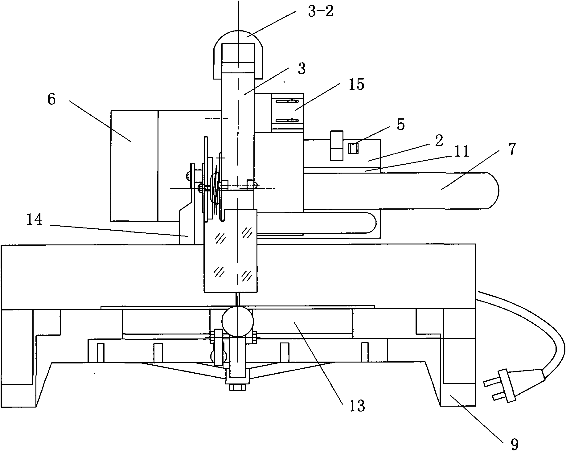 Floor cutting machine