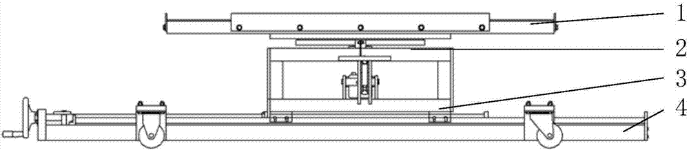 Three-freedom degree positioning device for ray detection on airplane structural component and detection method