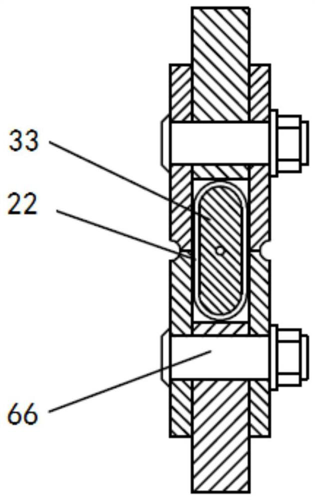 A separation device and mechanical separation system based on a rocker link