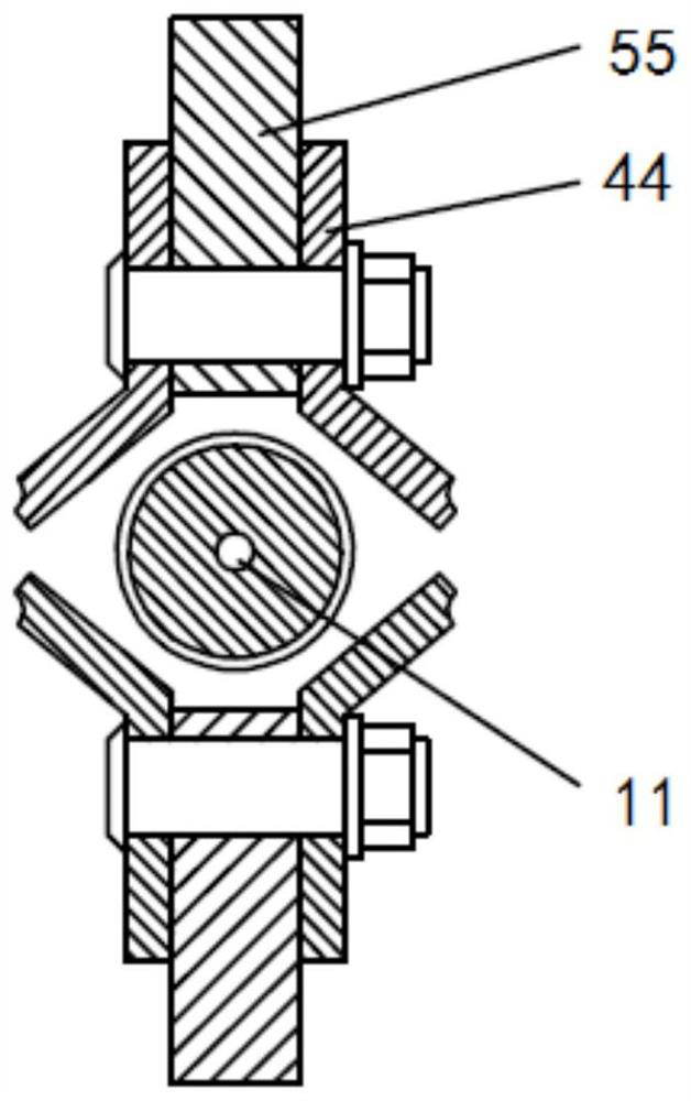 A separation device and mechanical separation system based on a rocker link