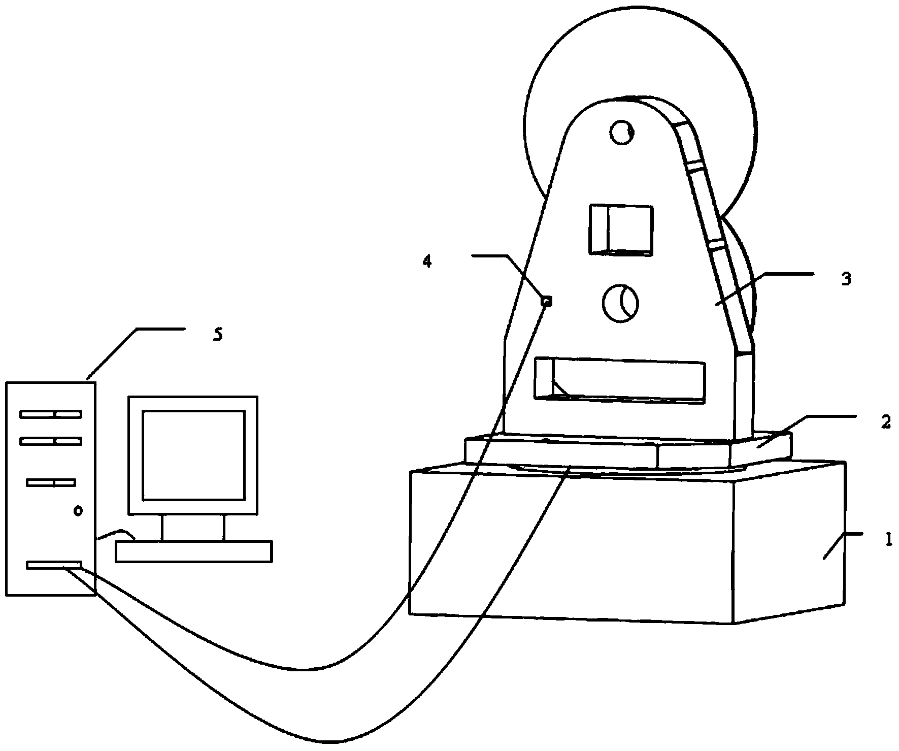 Camera shutter micro-vibration physical simulation testing processing system and testing method thereof