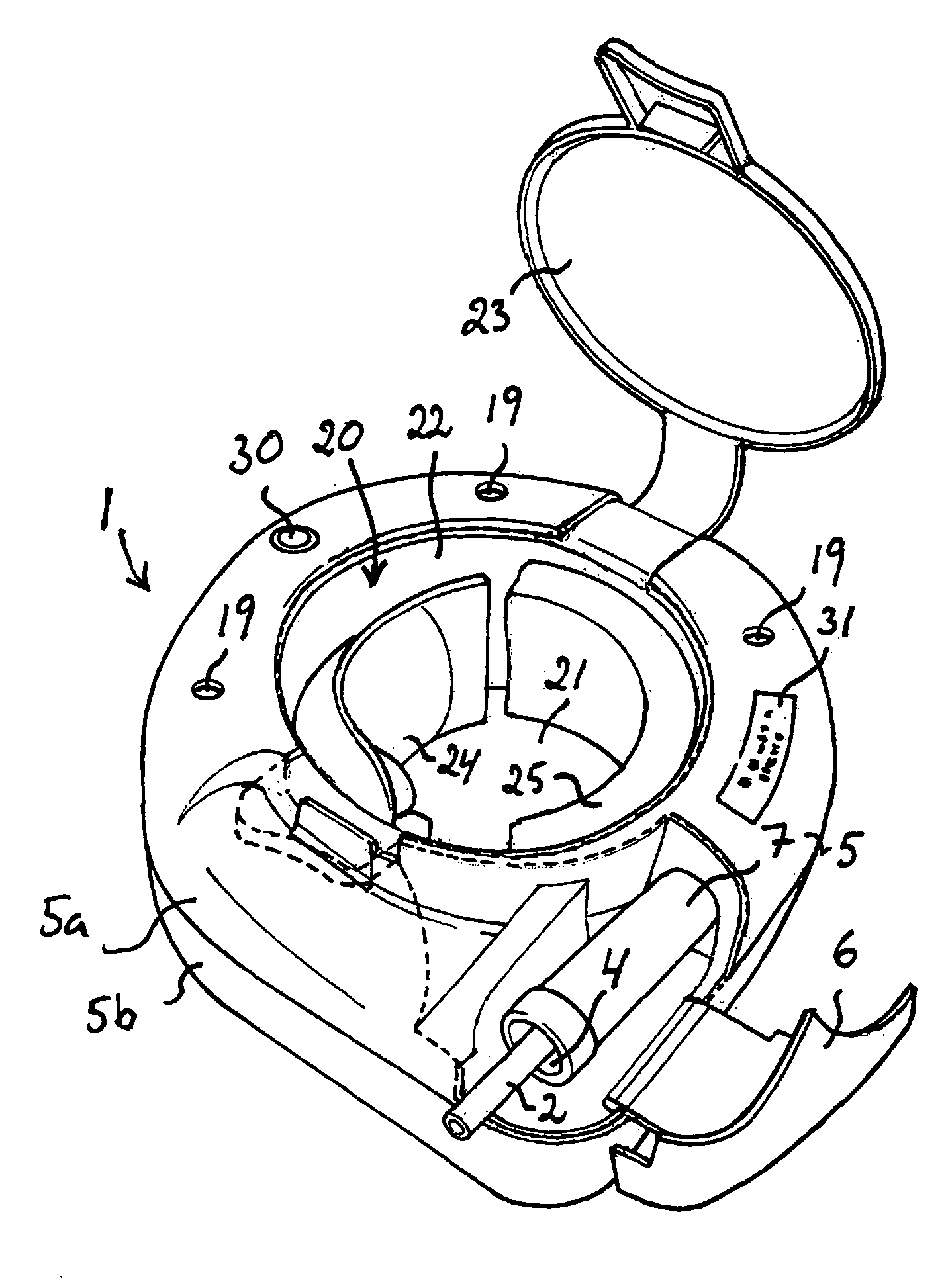 Receptacle for a Catheter