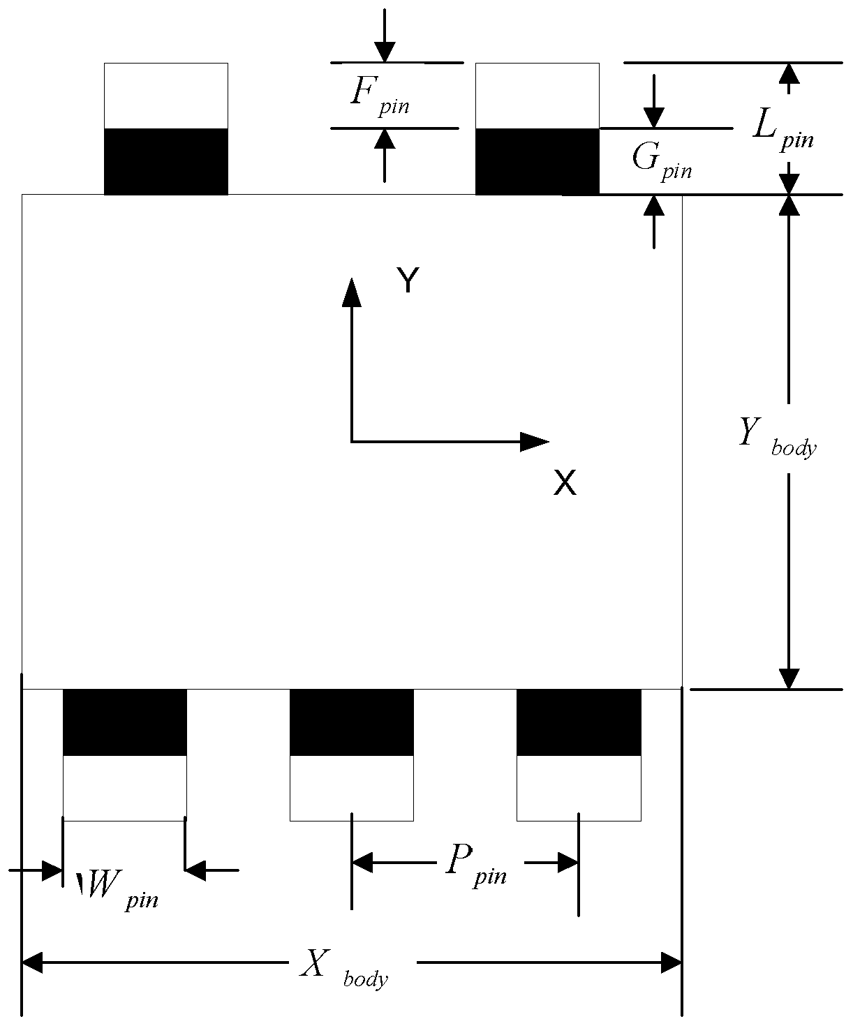 An Adaptive Drawing Method for Asymmetric Pin Type Chip