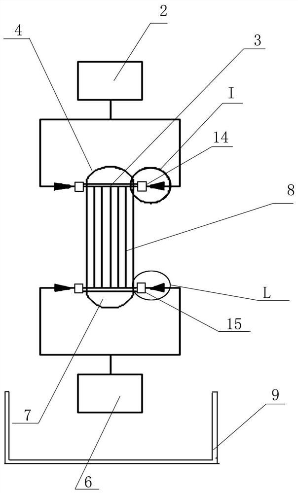 Method and device for removing carbon deposit in quench cooler of hexafluoropropylene reaction equipment