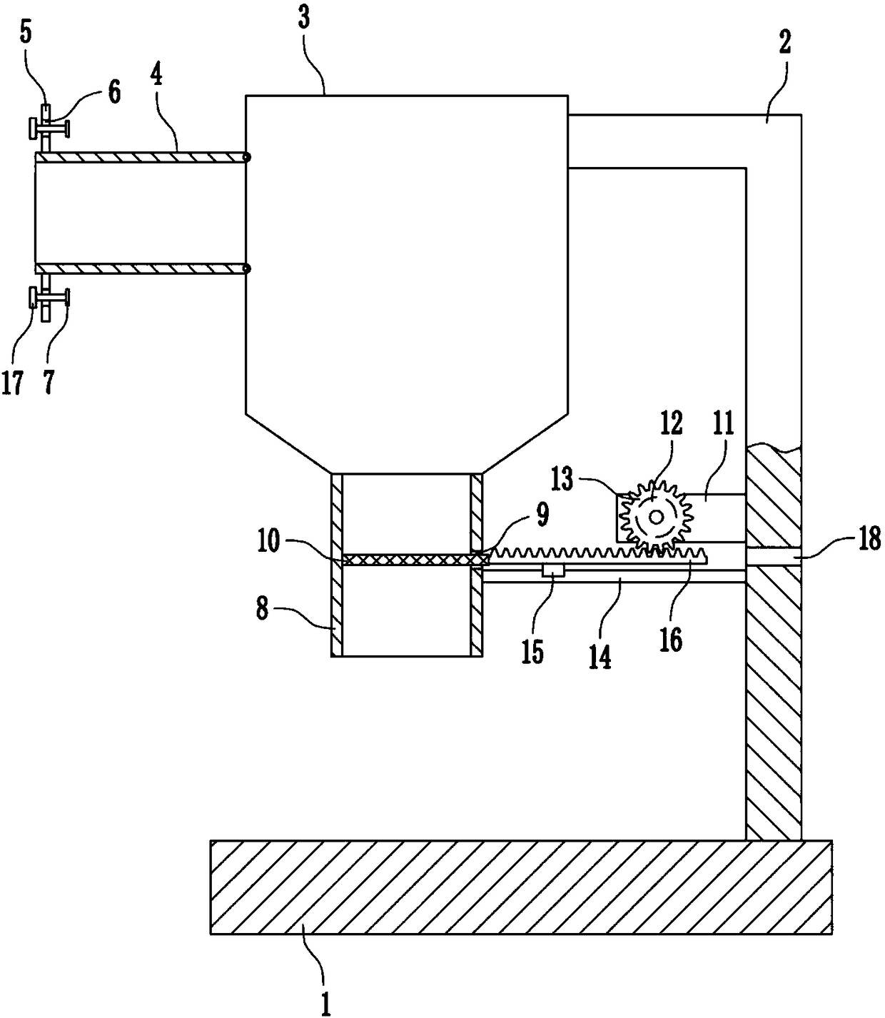 Collecting device for spring production