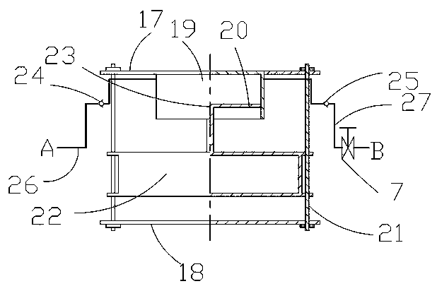 Suspended rotary water pressure energy converted power output device