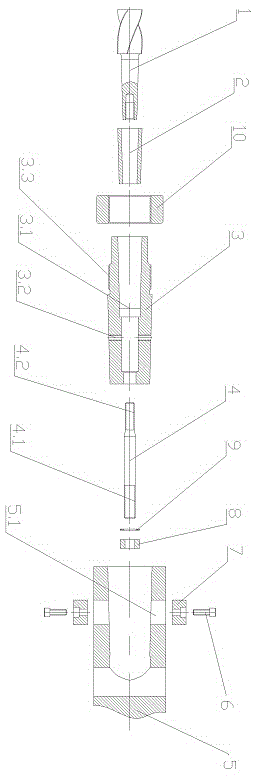 Tool positioning-clamping mechanism for milling machine