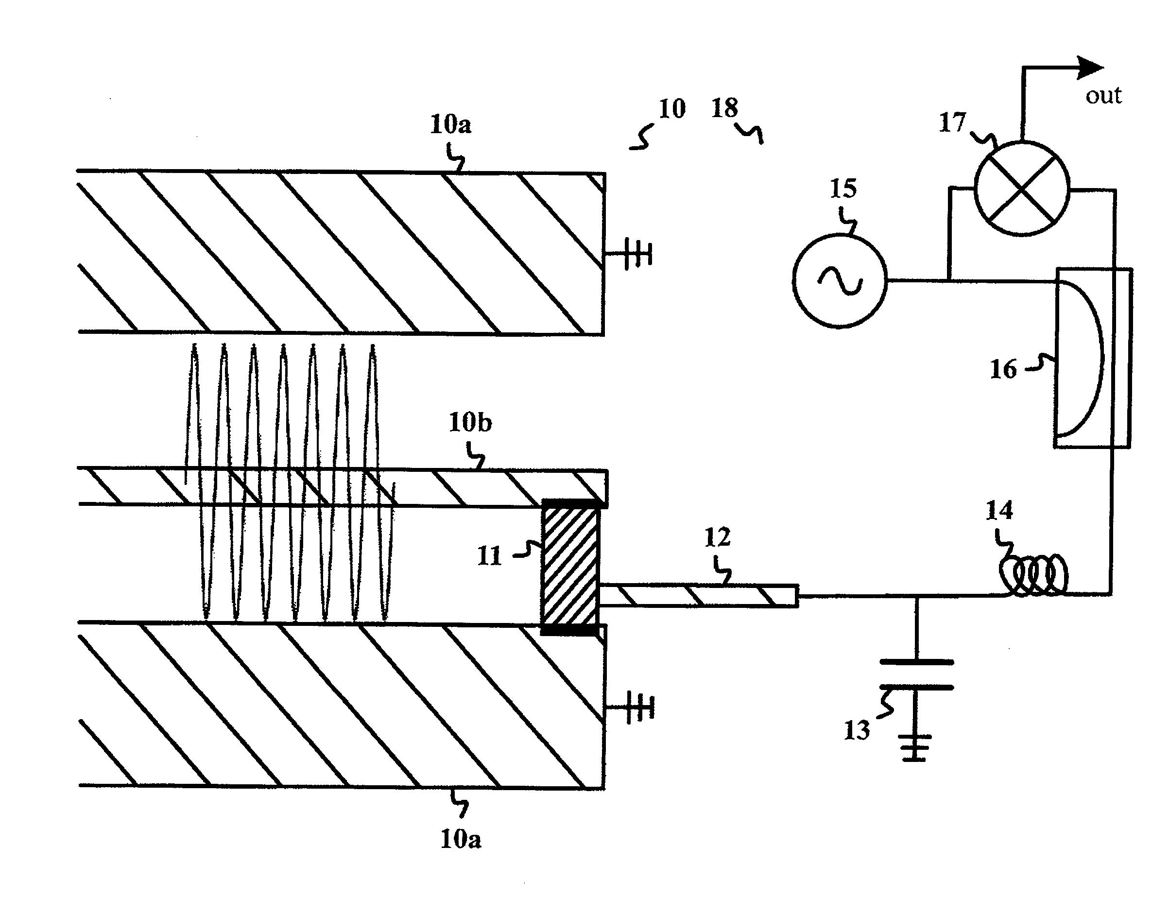 Detector of single microwave photons propagating in a guide