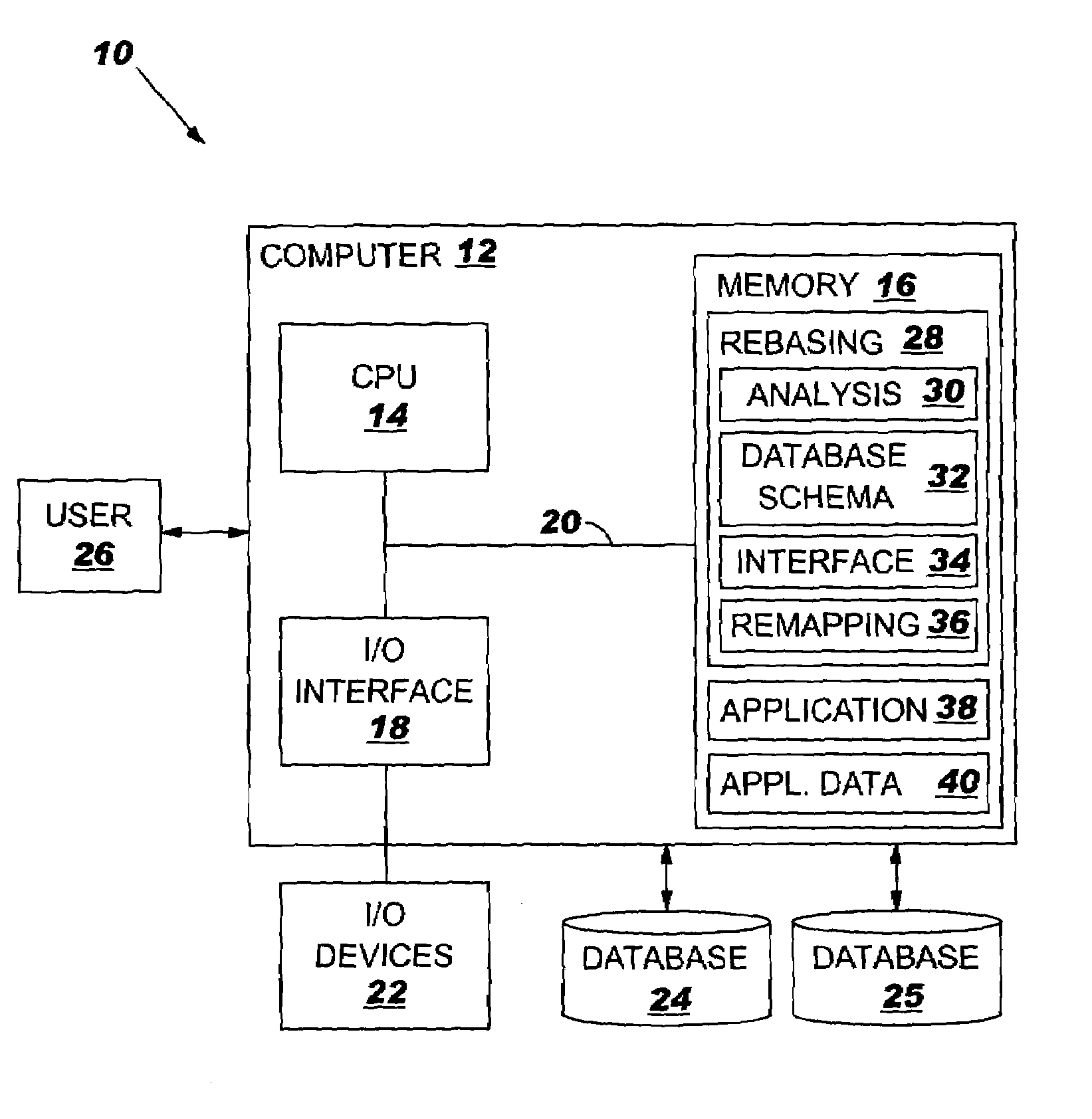 System, and program product for rebasing an application