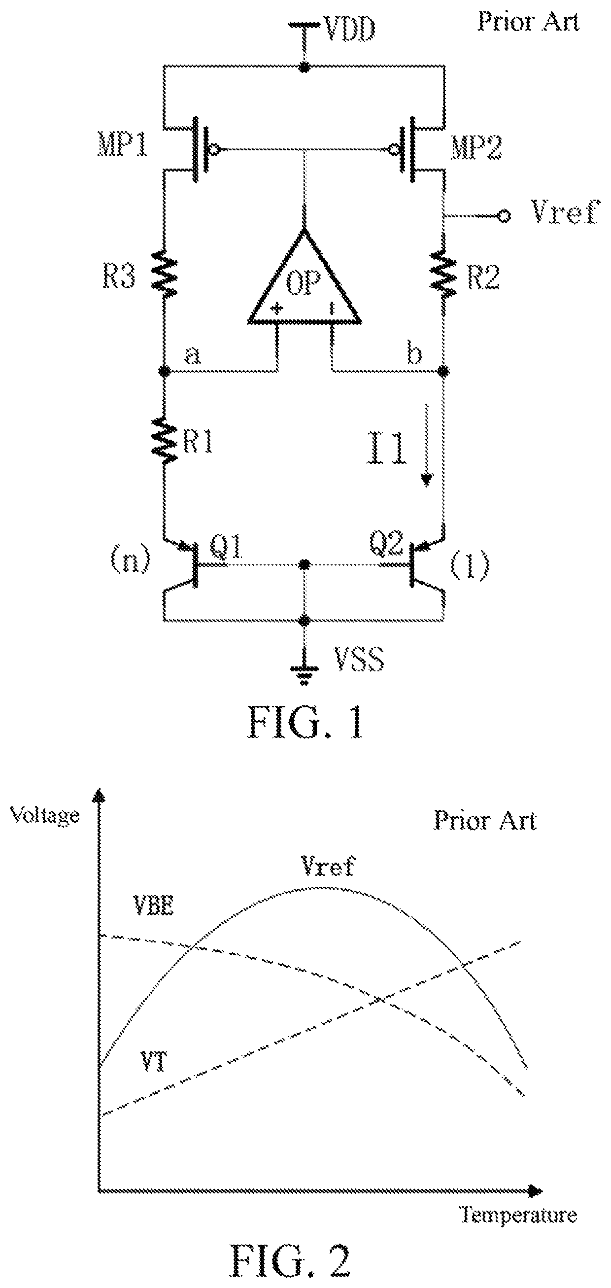 Bandgap reference circuit and high-order temperature compensation method