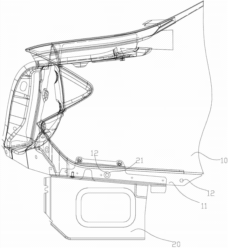 Integrated type side outer plate