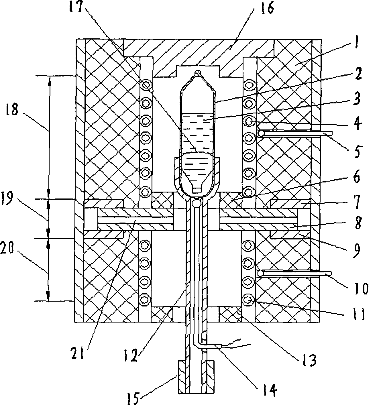 Multicomponent compounds infrared crystal growth apparatus